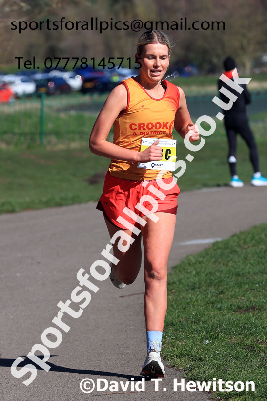 Senior Womens 2026 NECAA Royal Signals Road Relays, Hetton Lyons Country Park, Hetton le Hole. Photo: David T. Hewitson/Sports for All Pics